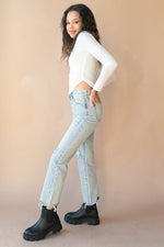 mode, parker ribbed long sleeve