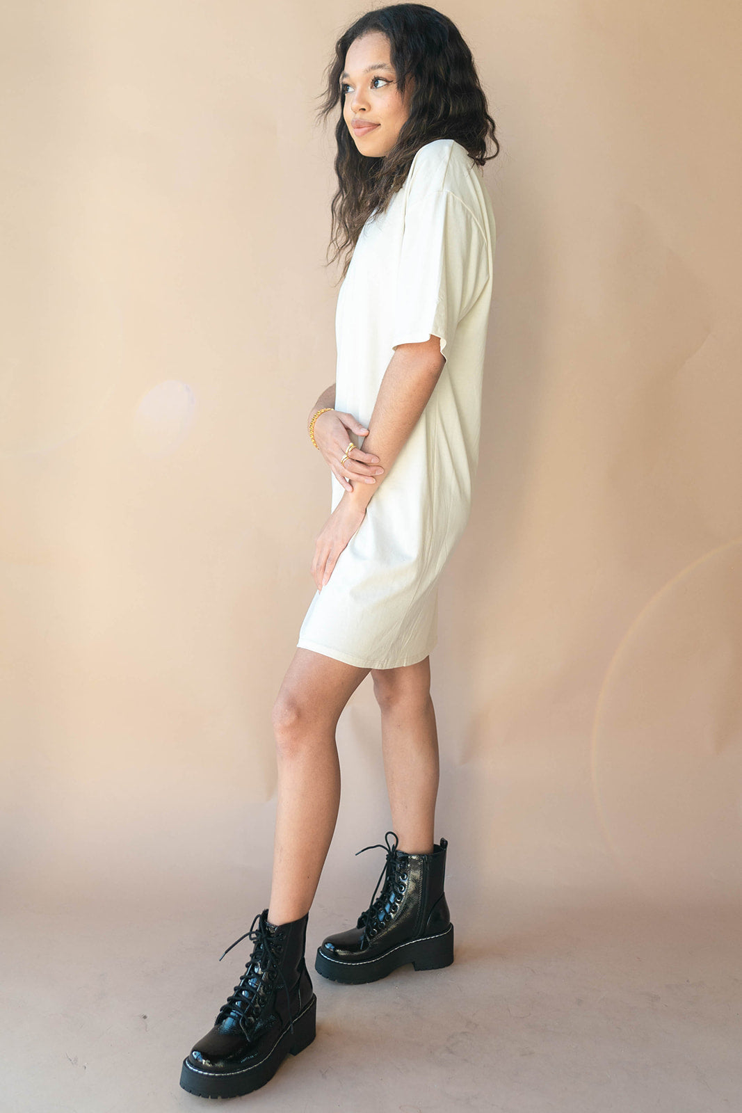 mode, jersey t-shirt dress