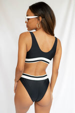 mode, sporty swim top