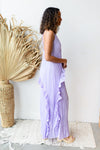 mode, I beg and I pleat maxi dress