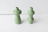 mode, green sister vases