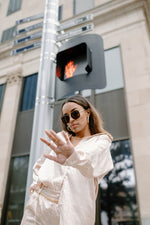 mode, diamonds + champagne blouse