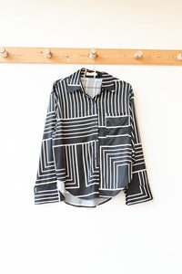 mode, keep it fresh printed blouse