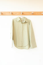 woven button down shirt