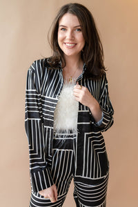mode, keep it fresh printed blouse