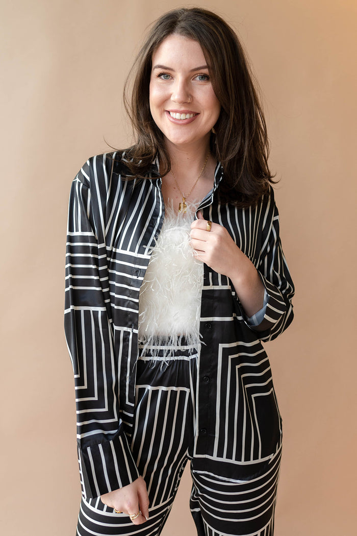 mode, keep it fresh printed blouse