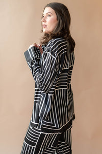 mode, keep it fresh printed blouse