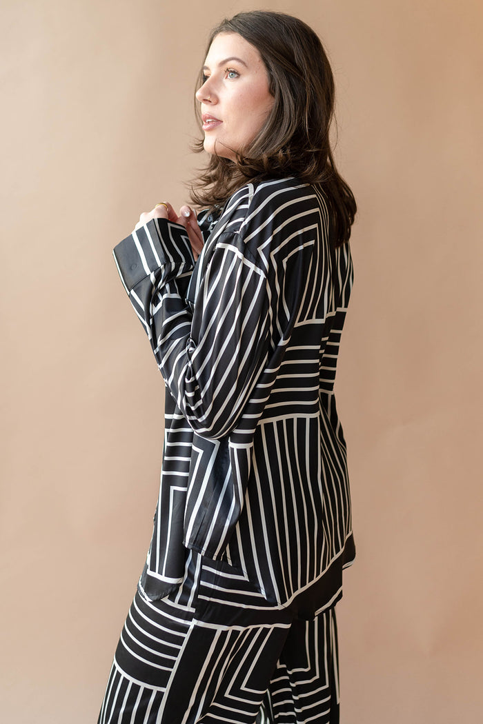 mode, keep it fresh printed blouse
