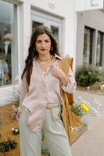 mode, slow down button blouse