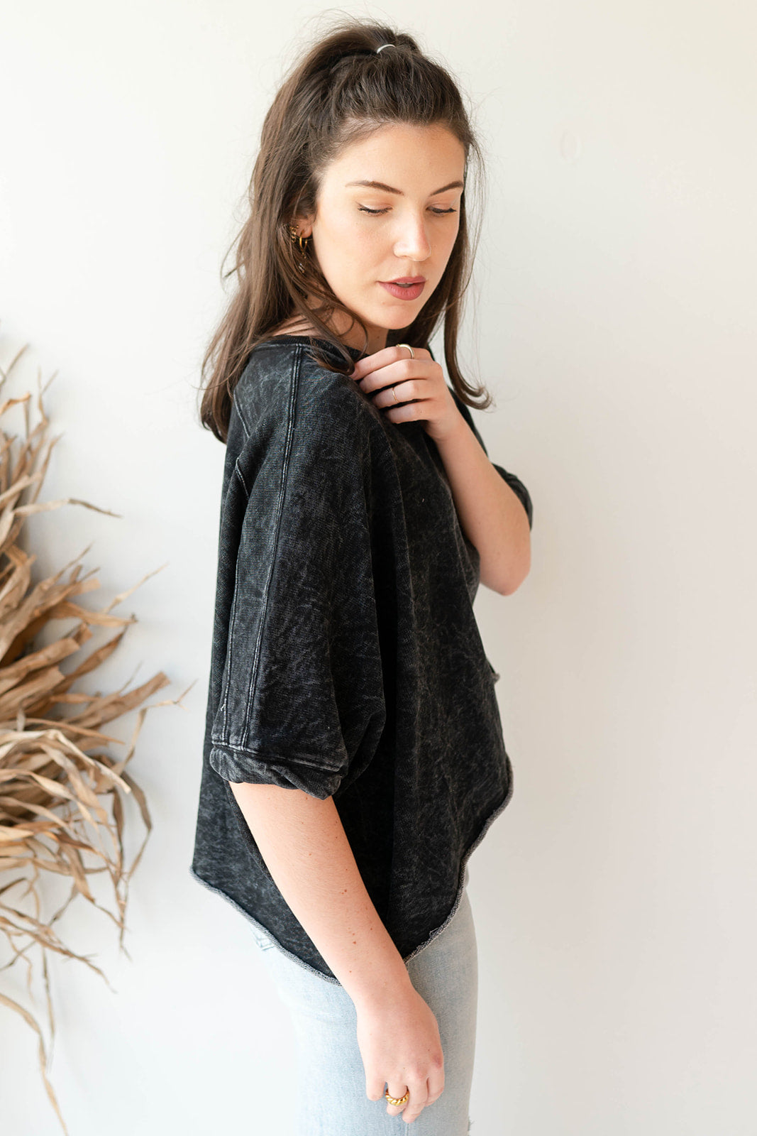 mode, vintage boxy top