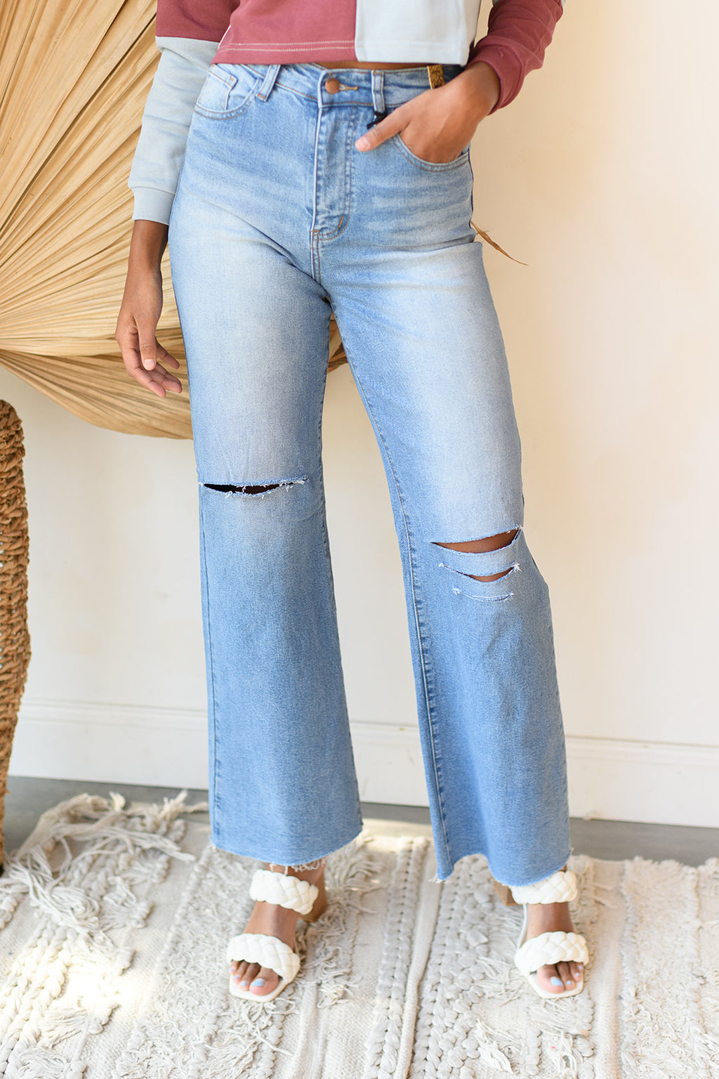 mode, fresh beginning wide leg jeans