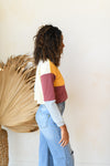mode, color block crop top