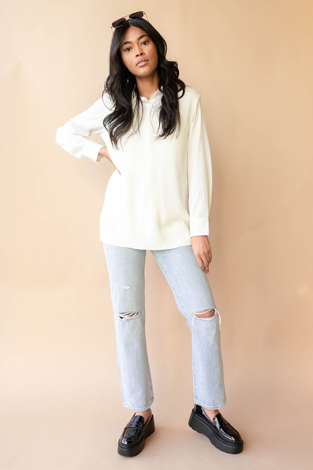 mode, chic honey sweater vest