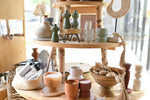 mode, green sister vases