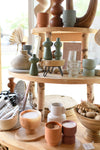 mode, green sister vases