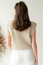 sly padded sweater vest
