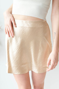 mode, aniya satin skirt