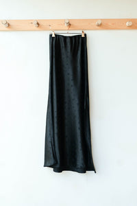 mode, ashlen satin midi skirt