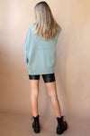 mode, vegan leather bike short