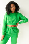 mode, treasure crop sweatshirt