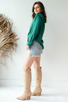 mode, slow down button blouse