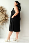 mode, luxe mock neck a line dress