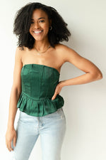 mode, skyla peplum top