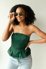mode, skyla peplum top