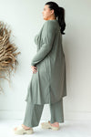 mode, clover rib cardigan