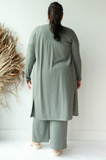 mode, clover rib cardigan