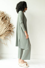 mode, clover rib cardigan
