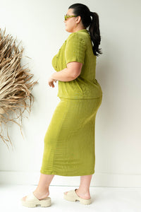 mode, kiwi maxi skirt