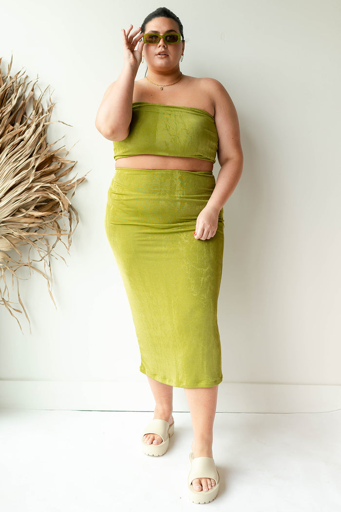 mode, kiwi bandeau top