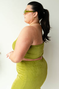 mode, kiwi bandeau top