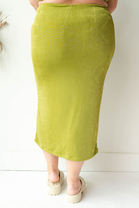 mode, kiwi maxi skirt