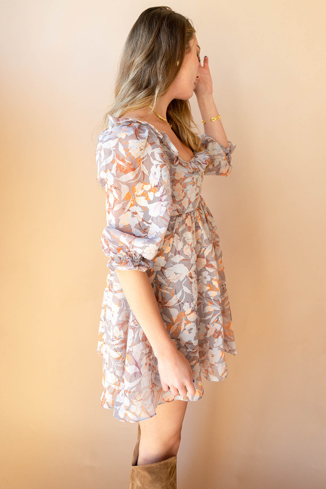 mode, fall for you mini dress