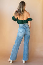 mode, clover chiffon top