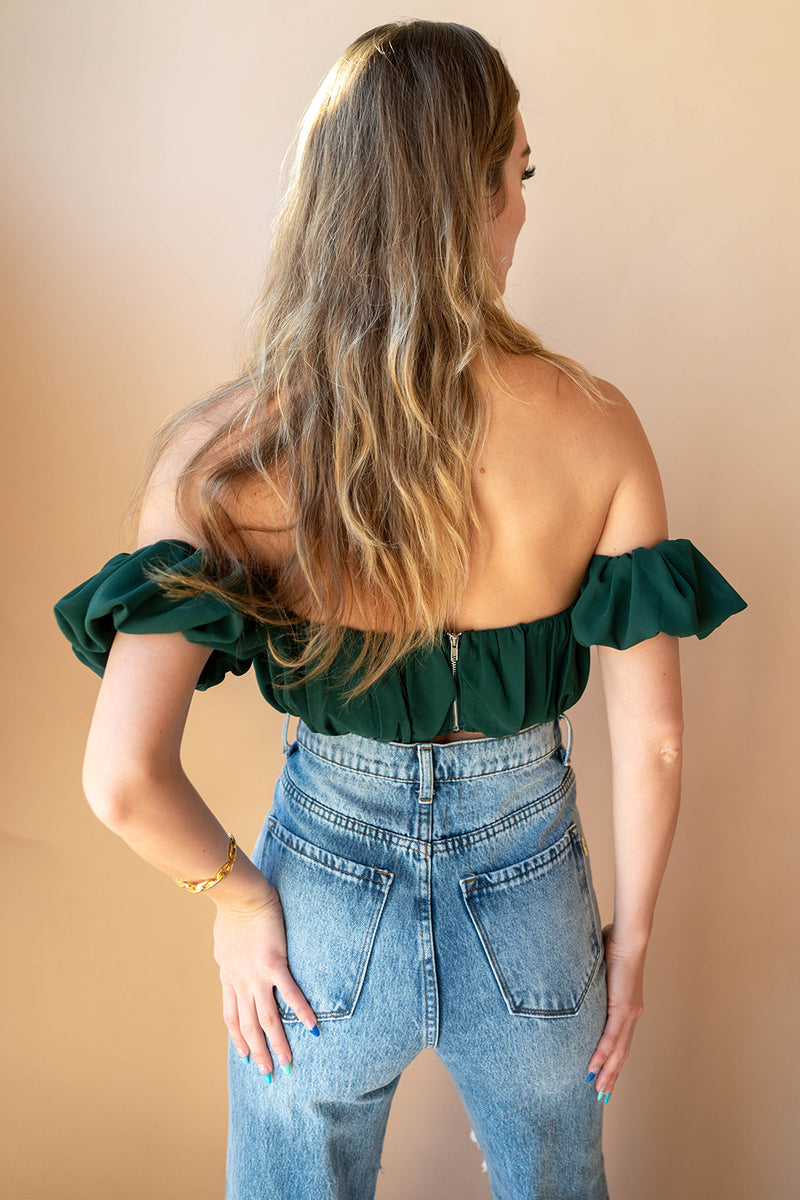 mode, clover chiffon top