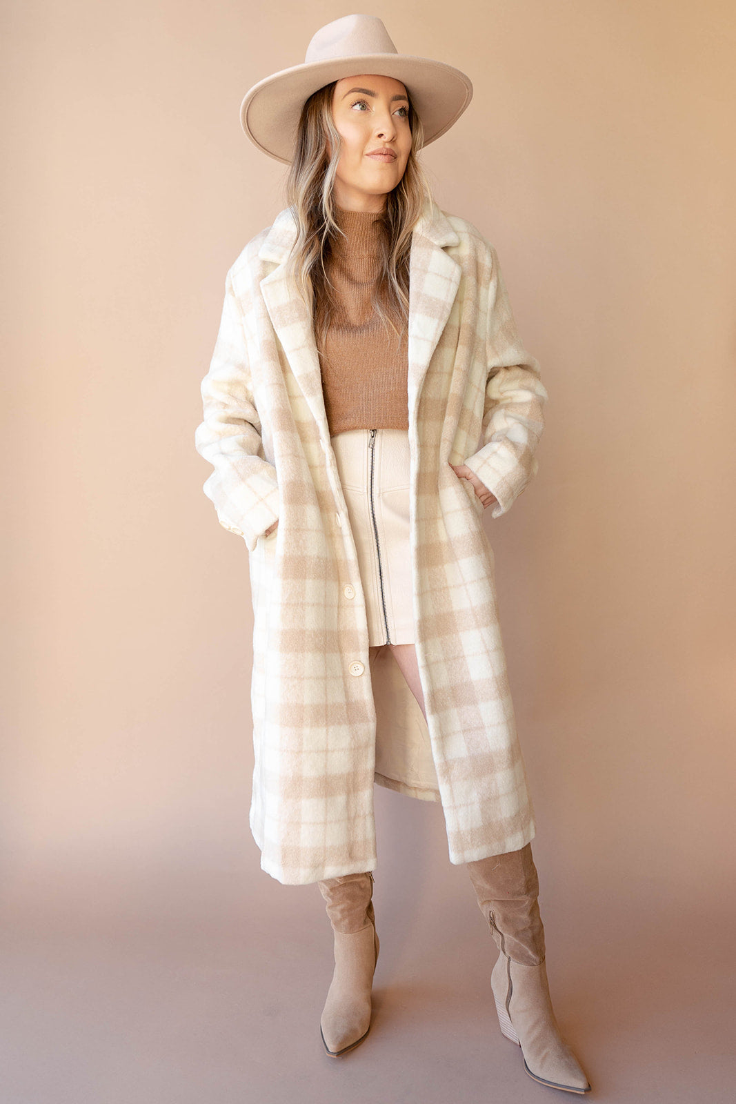 mode, camila plaid coat