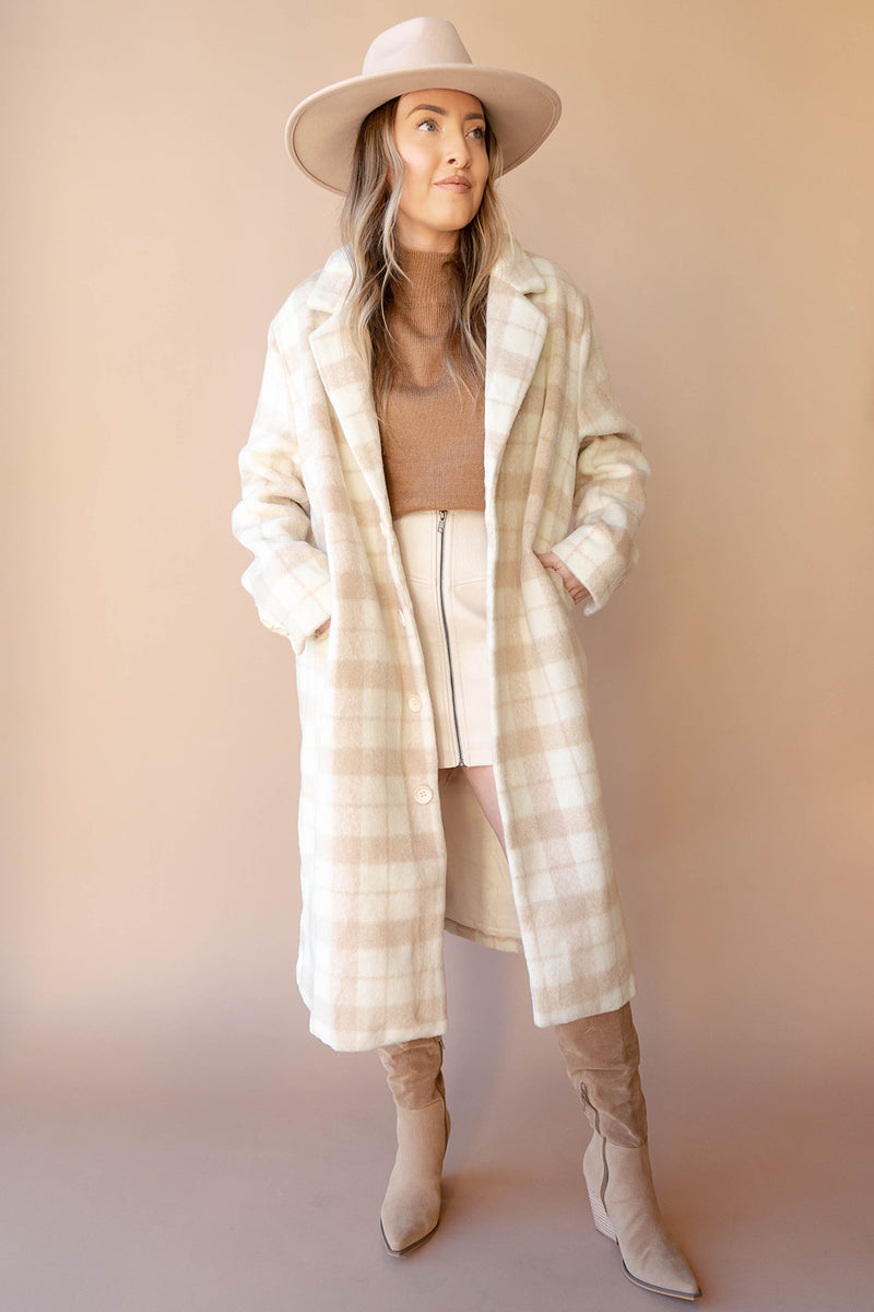 camila plaid coat