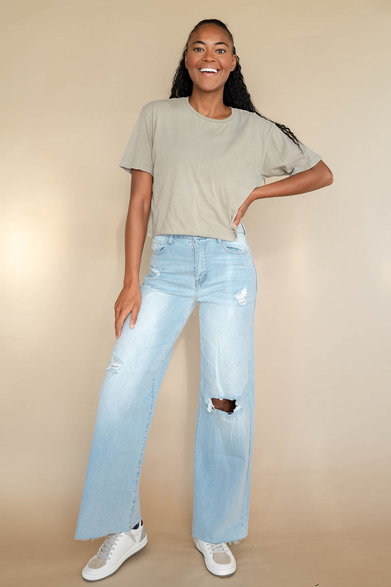 mode, plain jane crop tee