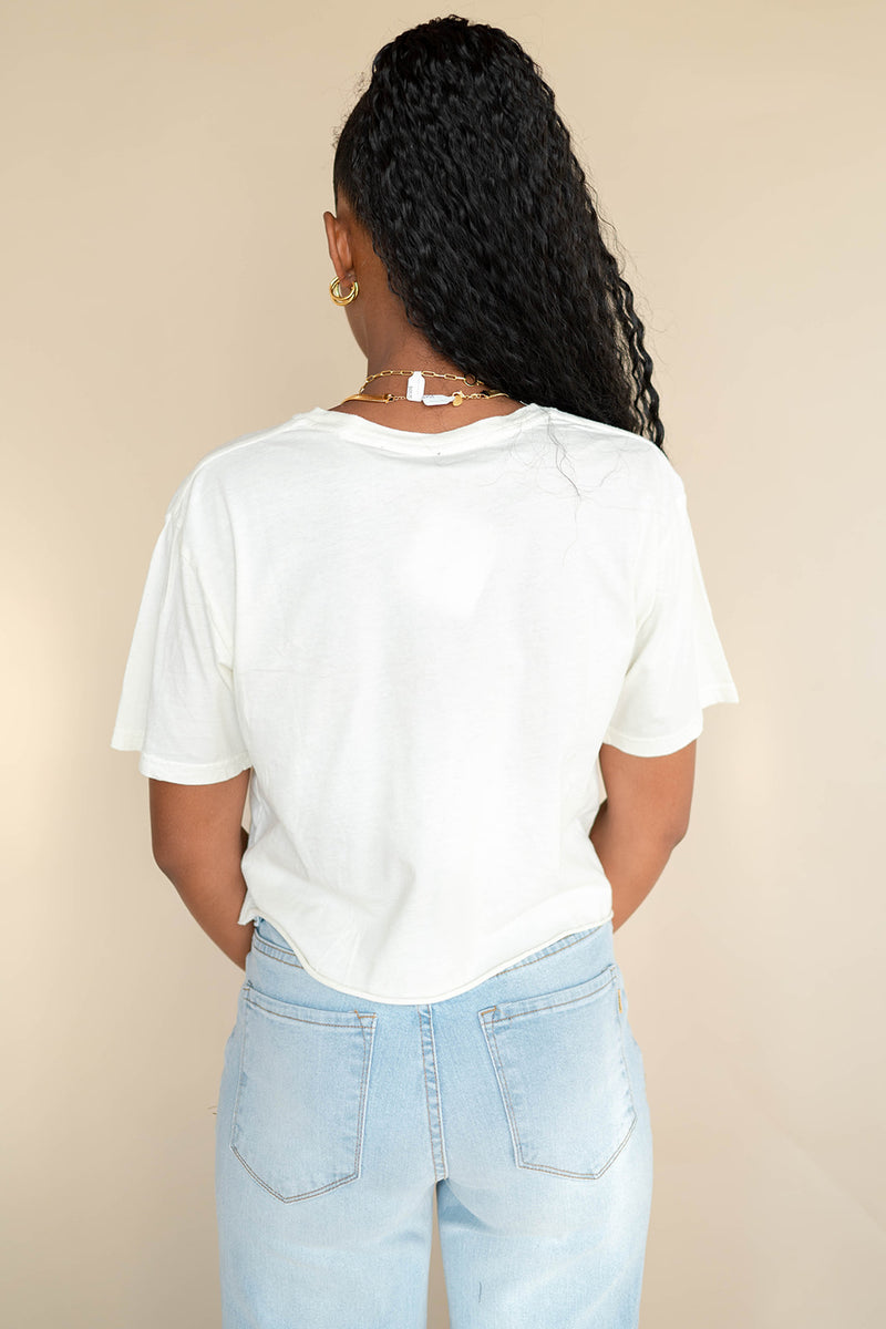 mode, plain jane crop tee