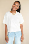 mode, plain jane crop tee