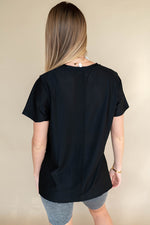 mode, mesh short sleeve top
