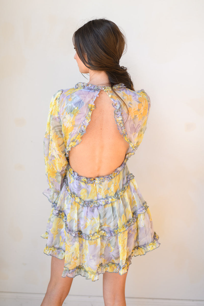 mode, floral date night dress