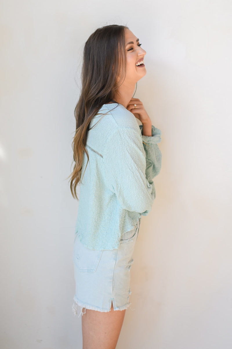 mode, sarah l/s woven blouse