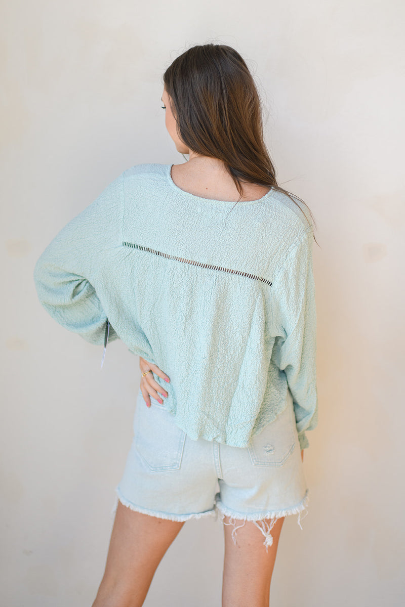 mode, sarah l/s woven blouse