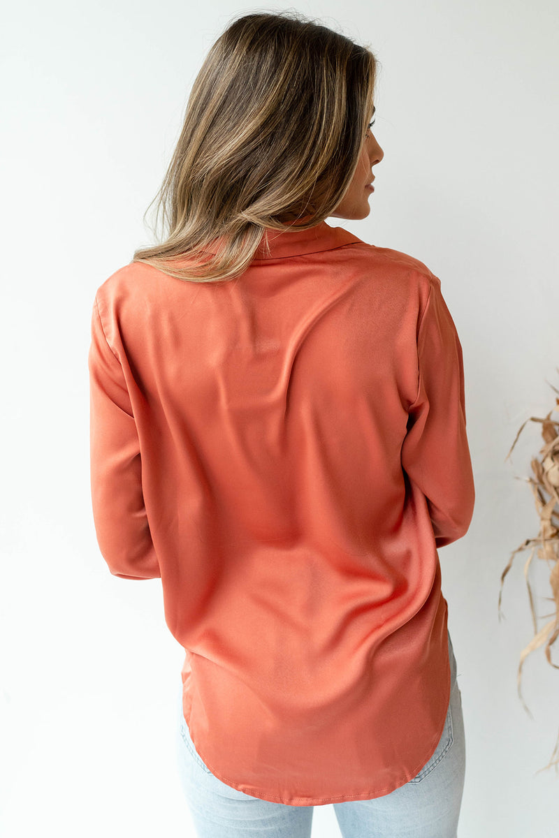 mode, slow down button blouse
