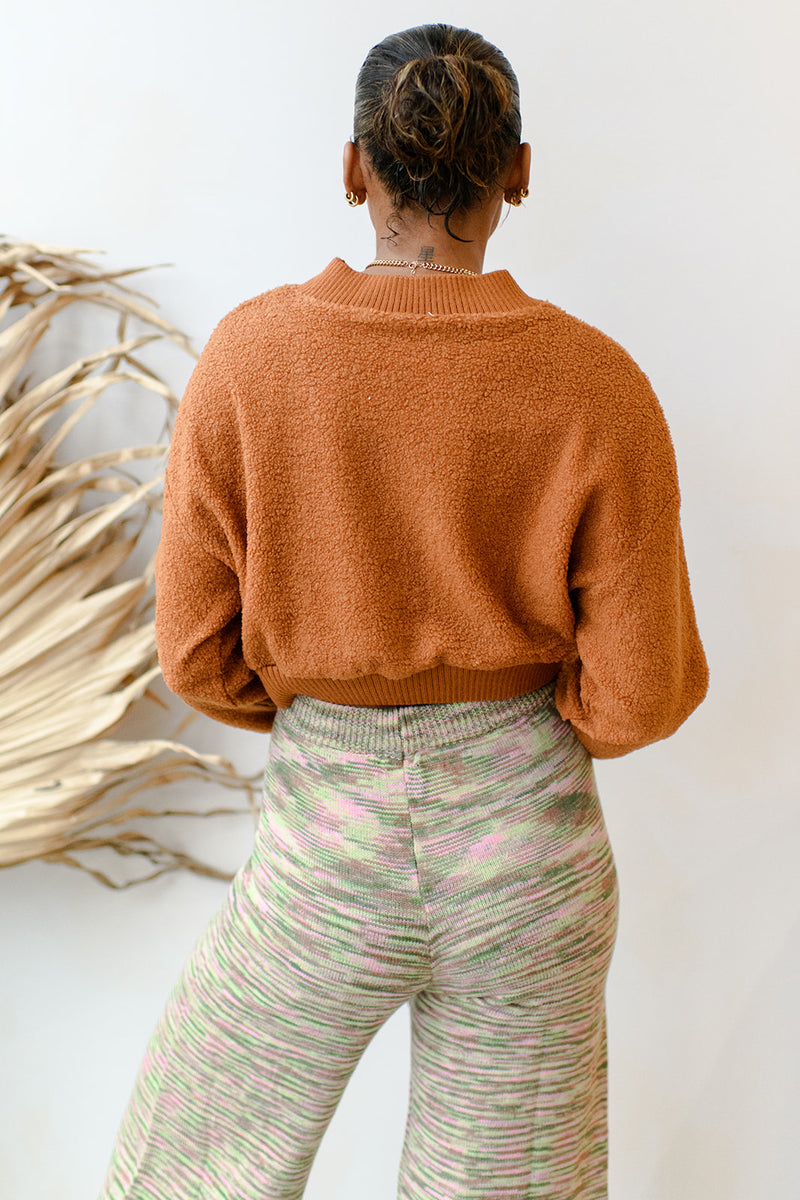 mode, don't furry babe turtleneck top