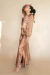 mode, ashlen satin bow top